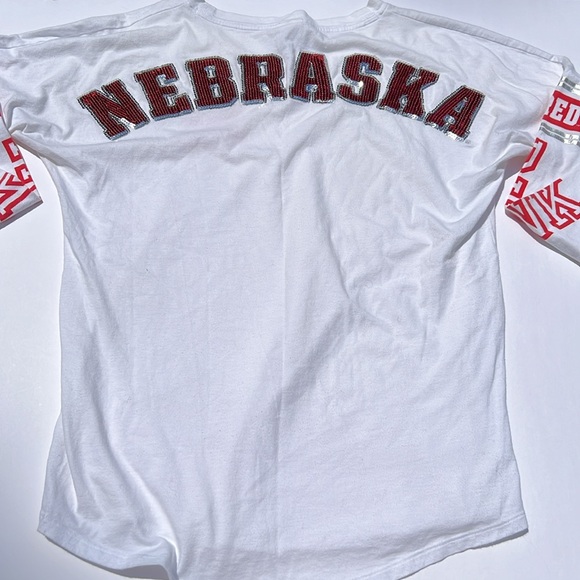 Victoria’s Secret pink with fifth & ocean Nebraska long sleeve T-shirt - Picture 3 of 3